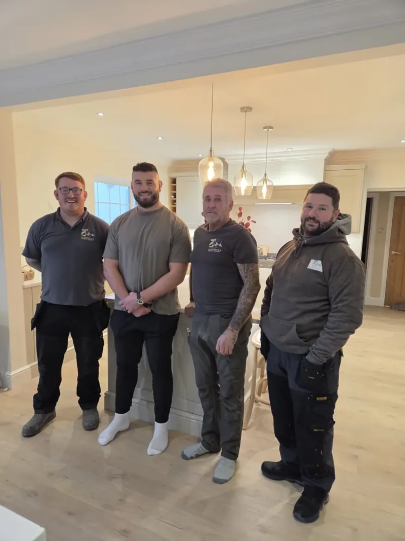 The JRD Construction team on site