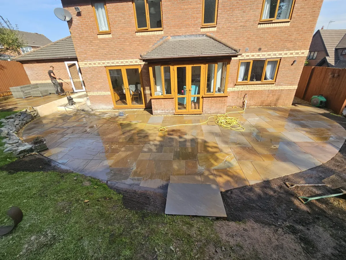 Indian Stone Patio & Pathway